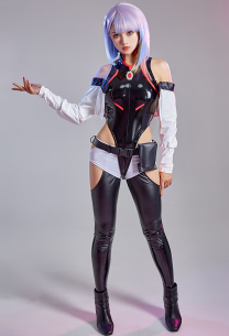 Cakuoyi Cyberpunk Lucy Cosplay Costume Bodysuit Set