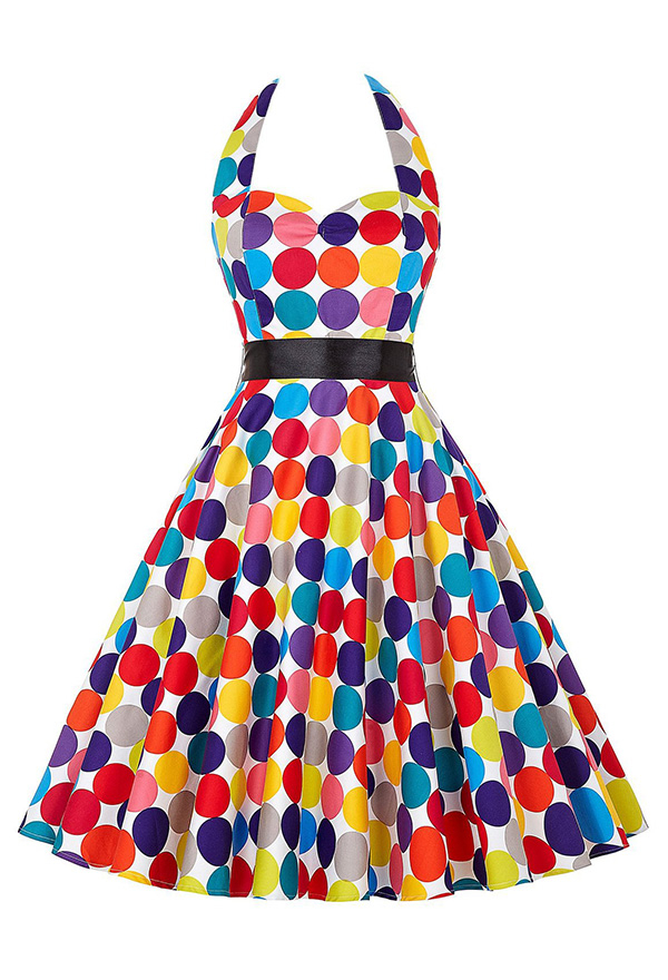 Colorful polka outlet dot dress