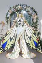Code Giasu C.C. Lost Stories Cosplay Costume Dress with Long Sleeves and Headpiece