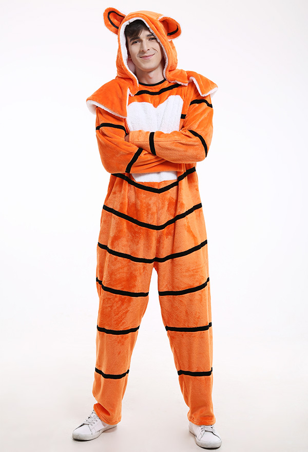 Com­mu­ni­ty Männer Troy Barnes Tiger Body Overall Cosplay Kostüm mit Hut