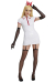 Chainsaw Killer Makima Power Cosplay Costume Sexy Nurse Outfit with Hat Gloves