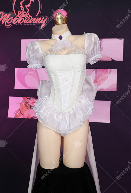 Boosette Princess King Teresa Hime King Boo Derivative Corset and Thong with Gloves and Thigh Socks