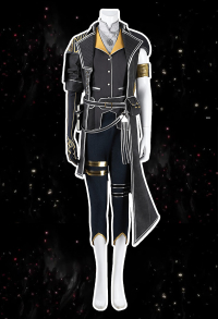 Clair Obscur: Expedition 33 Rugney Cosplay Costume Lining and Jacket with Trousers and Gloves