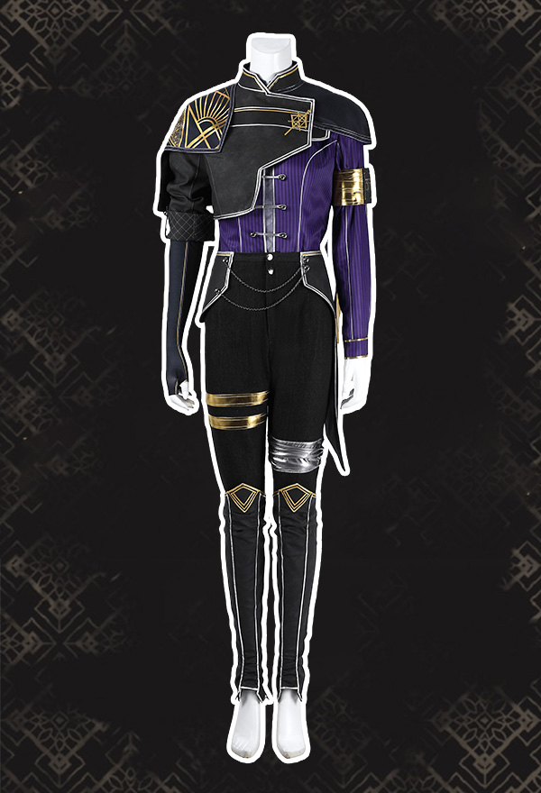 Clair Obscur: Expedition 33 Maëlle Cosplay Costume Shirt and Trousers with Jacket and Gloves