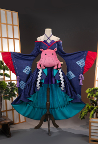 Cosmic Princess Kaguya Runami Yachiyo Cosplay Costume Dress with Tube Top and Skirt