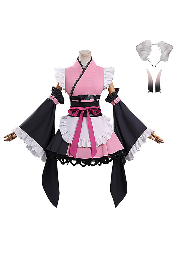 Cosmic Princess Kaguya Komazawa Noi Cosplay Costume Dress with Sleeves and Obi