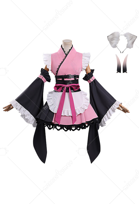 Cosmic Princess Kaguya Komazawa Noi Cosplay Costume Dress with Sleeves and Obi