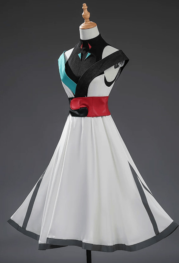 Cosmic Princess Kaguya Runami Yachiyo Stage Outfit Cosplay Costume Dress with Waist Belt