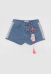 Woman Casual Cute High Waist Stretchy Denim Jean Shorts with Lace And Hang Decorations