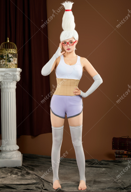 DDD Seiko Ayase Cosplay Costume Vest and Waistband with Shorts Eye Mask