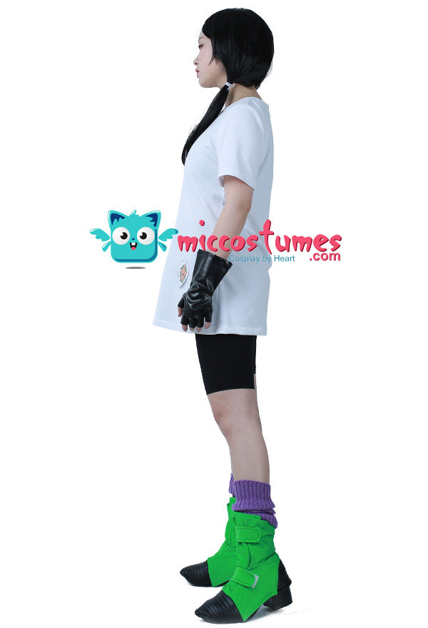 Gokupedia Dragon Ball Z Videl Cosplay Kostüm mit Überschuhe