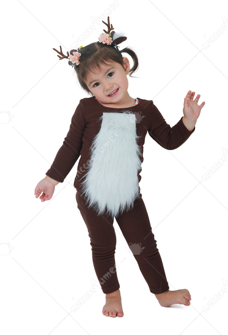 Child Deer Costume with Horns for Halloween