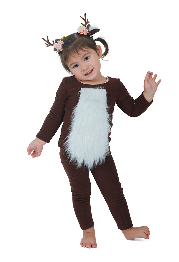 Child Deer Costume with Horns for Halloween