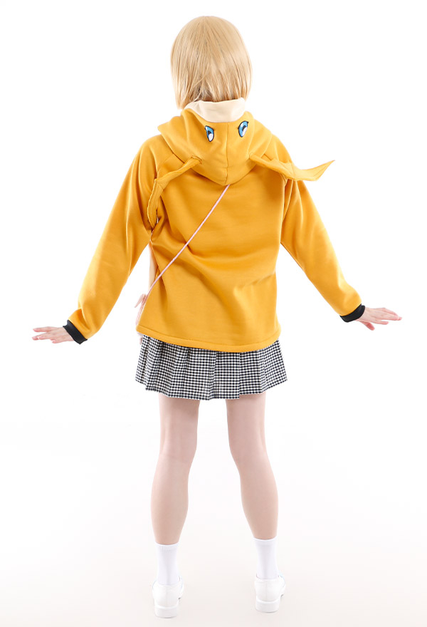 Digital Monsters Digimon Costume de Cosplay Patamon Sweat à Capuche avec Sac