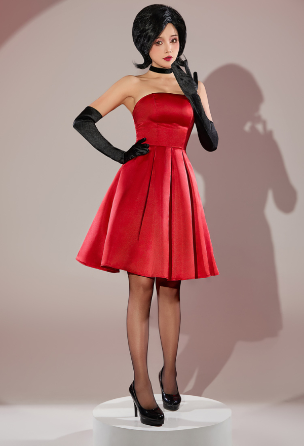 plus size black tube dress Watch Me Maxi Dress With Lace Choker And Statement Gloves, M main image 1