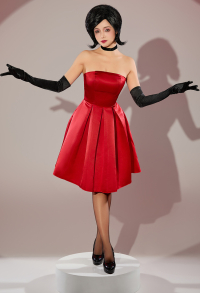 Minions Scarlet Overkill Cosplay Costume Red Dress with Gloves Choker