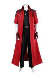 DMC Dante Cosplay Costume Top Pants with Red Long Jacket Anime Version