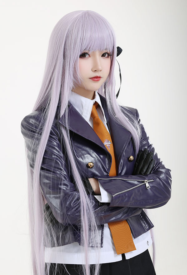 Dangan Ronpa Kyoko Kirigiri Costume de Cosplay Uniforme Escolar