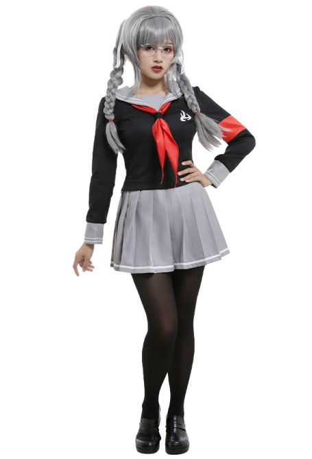 Danganronpa 2 Goodbye Despair Peko Pekoyama Ultimate Swordswoman Cosplay Kostüm Schuluniform