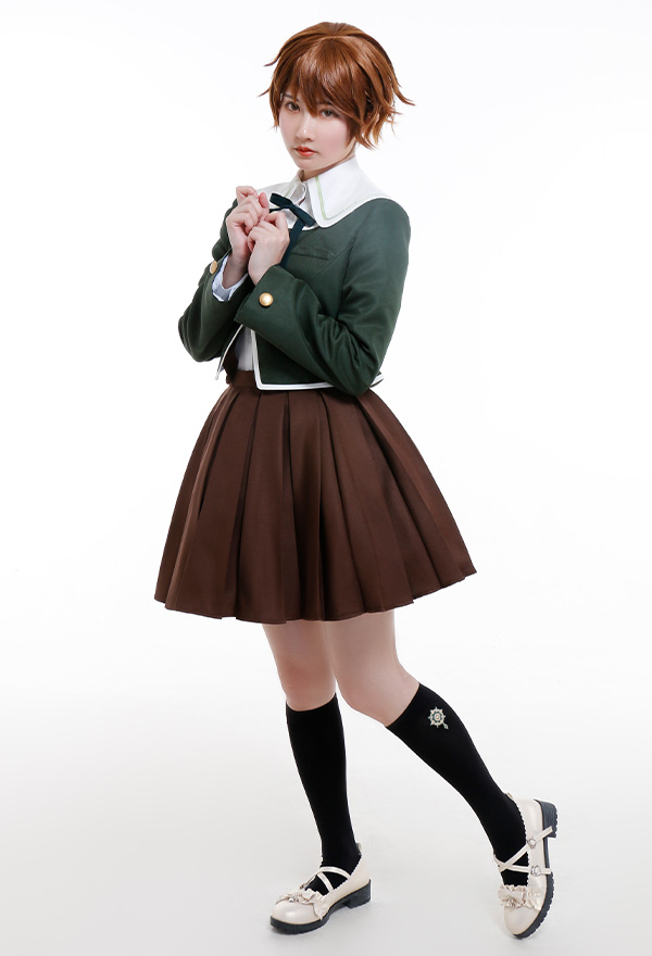 槍彈斑駁cos服超高校級程序員不二咲千尋cosplay服裝裙子