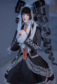 Danganronpa Yasuhiro Taeko Gothic Cosplay Costume Shirt Jacket with Skirt and Tie