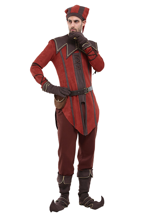 Skyrim The Elder Scrolls Dark Brotherhood Keeper Cicero Cosplay Costume Set