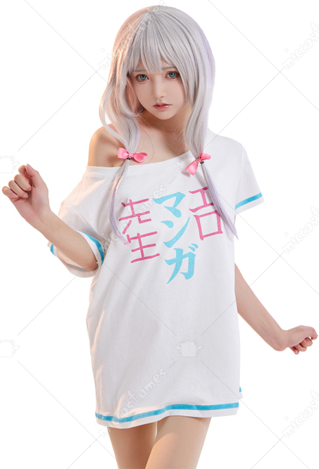 Eromanga Sensei Costume de Cosplay Izumi Sagiri T-shirt Décontracté