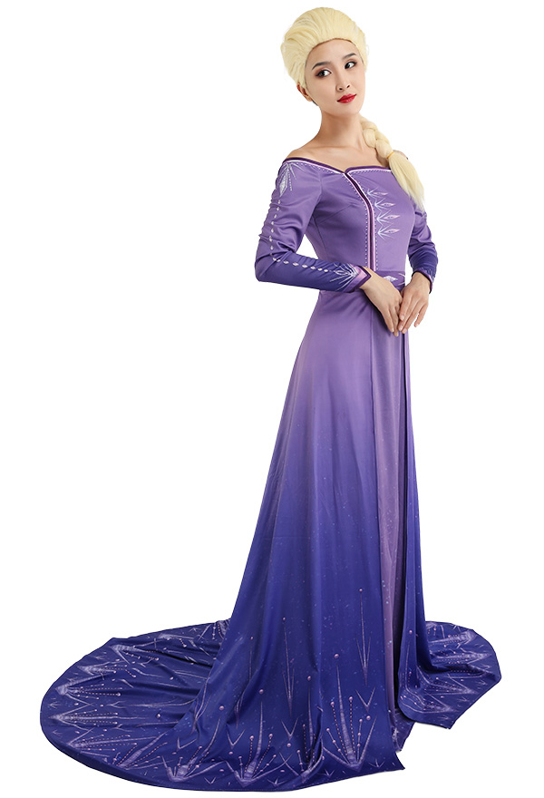 Costume de Princesse Elsa Cosplay La Reine des Neiges Robe