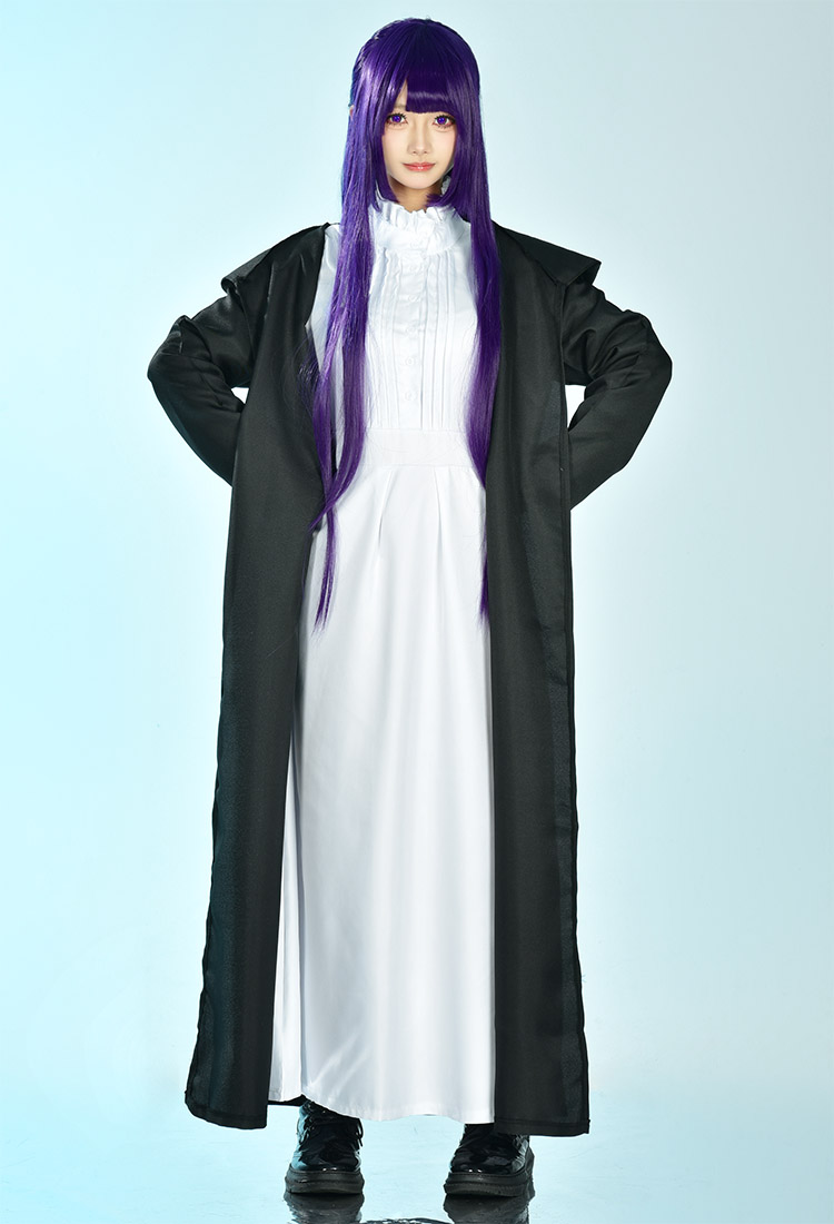 Friren: Beyond Journey's End Fern Cosplay Costume Dress and Coat with Headdress