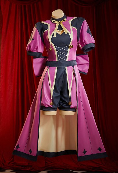 The Freak Circus Columbina Cosplay Cotume Dress and Shorts with Hat and Gloves