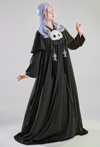 FF XIV Ancient Emet-Selch Hythlodaeus Cosplay Costume Black Robe