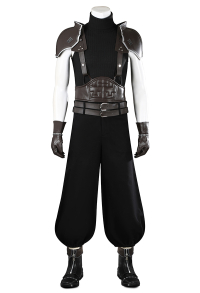 FF Zack Cosplay Costume Tank Top and Long Pants with Shoulder Pads and Gloves