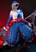 Five Nights at Freddys: Security Breach Moondrop Cosplay Costume for Halloween Top Vest and Pants with Hat Gloves
