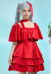 Friren: Beyond Journey's End Friren Cosplay Costume Dress with Ears and Earrings