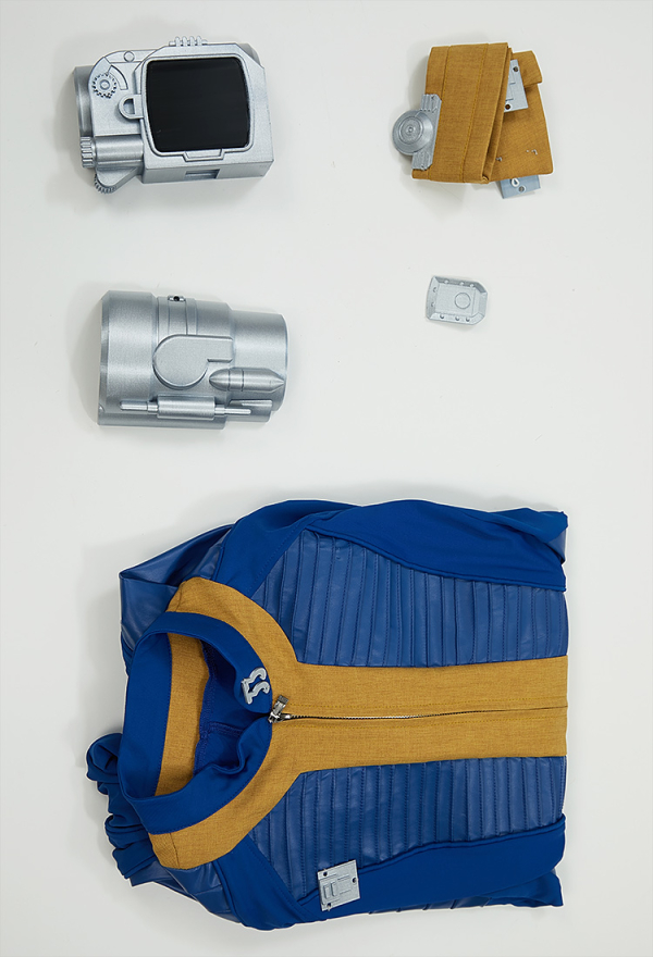 Men Costume - Mens Jumpsuit and Belt with Brooch Fallout Cosplay