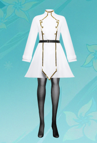 Friren: Beyond Journey's End Friren Cosplay Costume Dress with Pantyhose Belt Ears