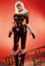 Fortnite Black Cat Bodysuit Cosplay Costume with eye mask and neck ornament