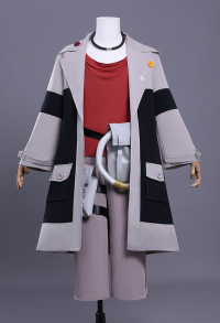 GACHIAKUTA Enjin Cosplay Costume Lining Pants with Jacket and Ring