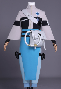 GACHIAKUTA Zanka Nijiku Cosplay Costume Top Pants with Waist Belt and Sleeves