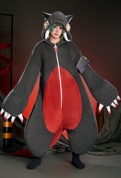 GACHIAKUTA Guita Hebby Cosplay Costume Onesie Pajama with Tail and Ear Accessories