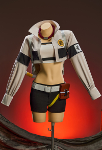 Upgraded Ver GACHIAKUTA Riyo Reaper Cosplay Costume Tank Top and Shorts with Jacket