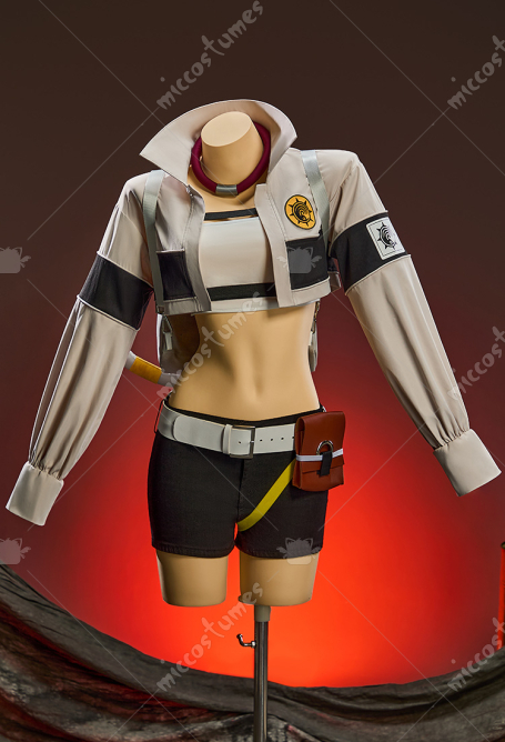 Upgraded Ver GACHIAKUTA Riyo Reaper Cosplay Costume Tank Top and Shorts with Jacket