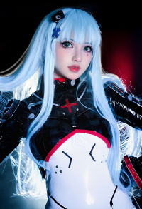 Girl’s Frontline Midnight EVA HK416 Cosplay Costume White Bodysuit Jumpsuit Set
