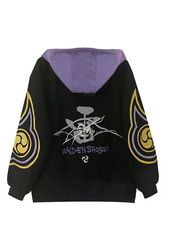 トップス raiden Raiden Shogun Hooded Sweatshirt - Genshin Impact Full Zip Up