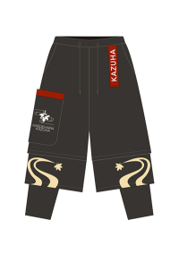 Kazuha Hosen Cosplay Schwarz Hosen Cosplay