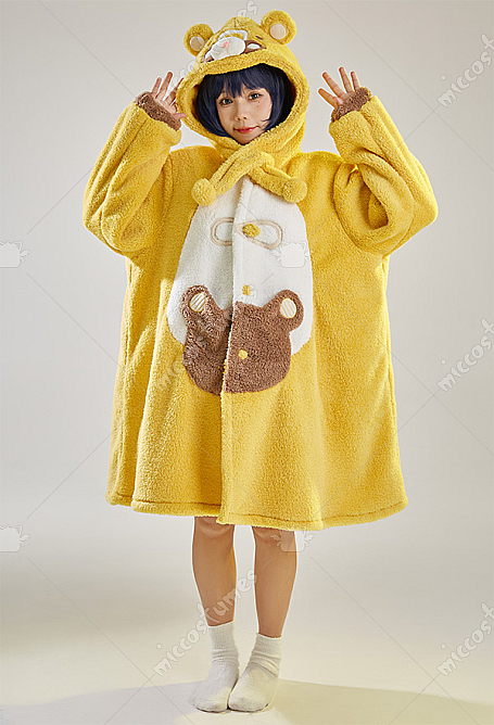 Newborn Winter Bear Hoodie Suit – Warm Padded Jacket & Trousers Set for Baby Boys | Soft & Cozy Winter Dress main image 1