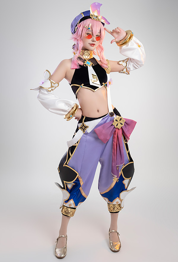Genshin Impact Dori Cosplay Costume Top and Pants Set