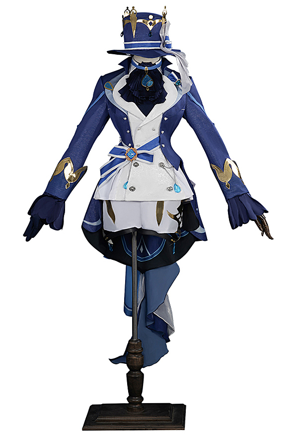 Genshin Impact Fontaine Focalors Cosplay Costume Full Set