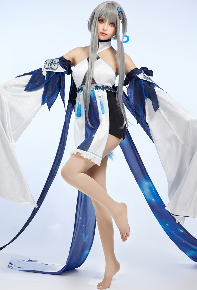 Genshin Impact Guizhong Haagentus Cosplay Costume Dress and Sleeves