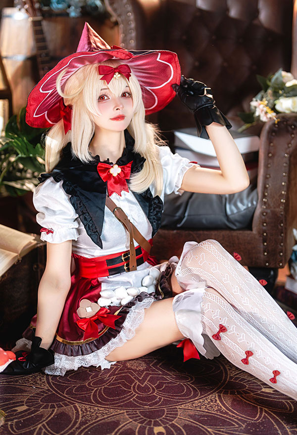 原神 クレー 新スキン「星燭に揺れる爛花」 コスプレ 衣装